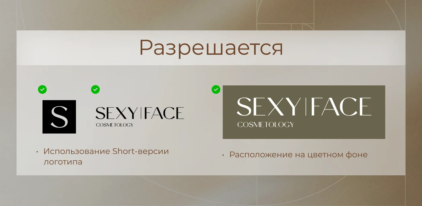 Брендбук для Sexy Face